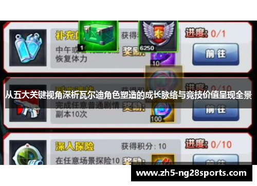 从五大关键视角深析瓦尔迪角色塑造的成长脉络与竞技价值呈现全景 从五大关键视角深析瓦尔迪角色塑造的成长脉络与竞技价值呈现全景